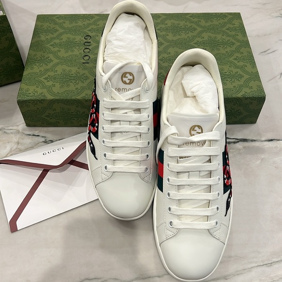 Gucci Leather Ace Sneaker Men’s Size 9 Brand New Never worn - Picture 2 of 10